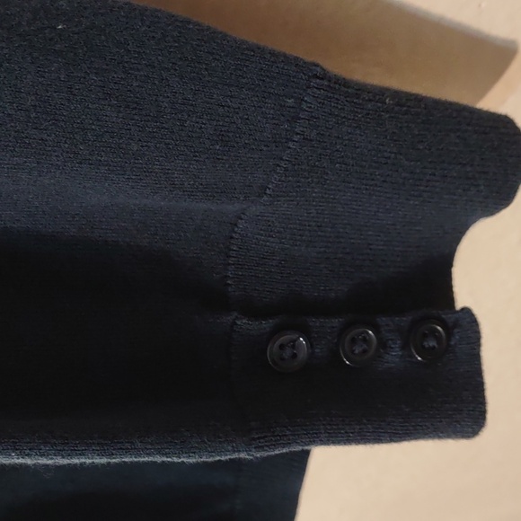 USED TALBOTS TURTLENECK XL PETITE BUTTON ON SLEEVES BLUE - Picture 5 of 12